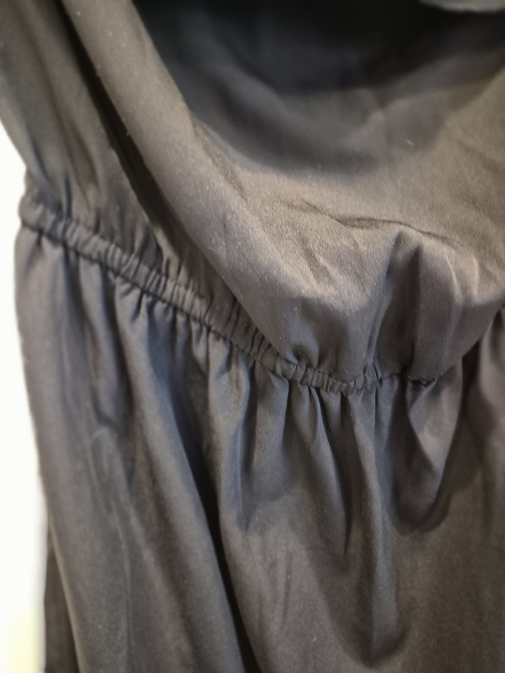 Speed Control Black Ruffle-Front Spaghetti Strap Mini Dress - Picture 2 of 4